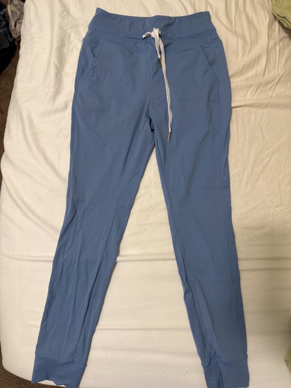 Halara Highwaisted Light Blue Womens Drawstring Jogger Pants